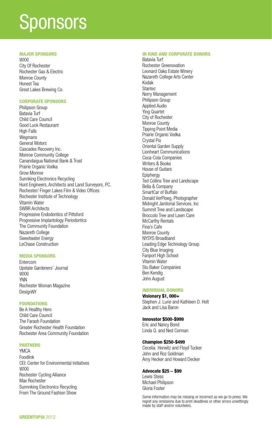 greentopia program booklet 2012 by upstate gardeners
