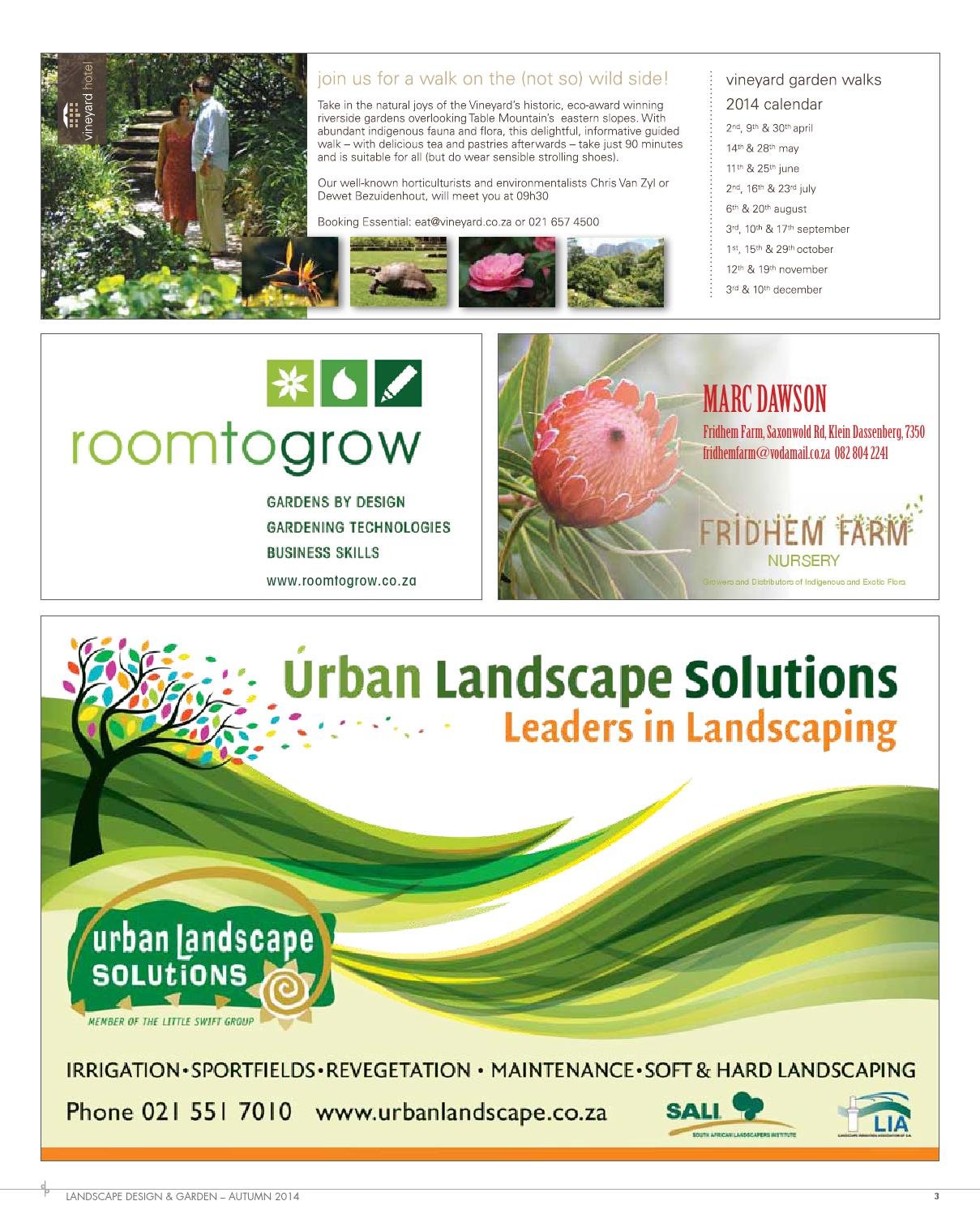 landscape design & garden magazine - autumn 2014 by landscape design