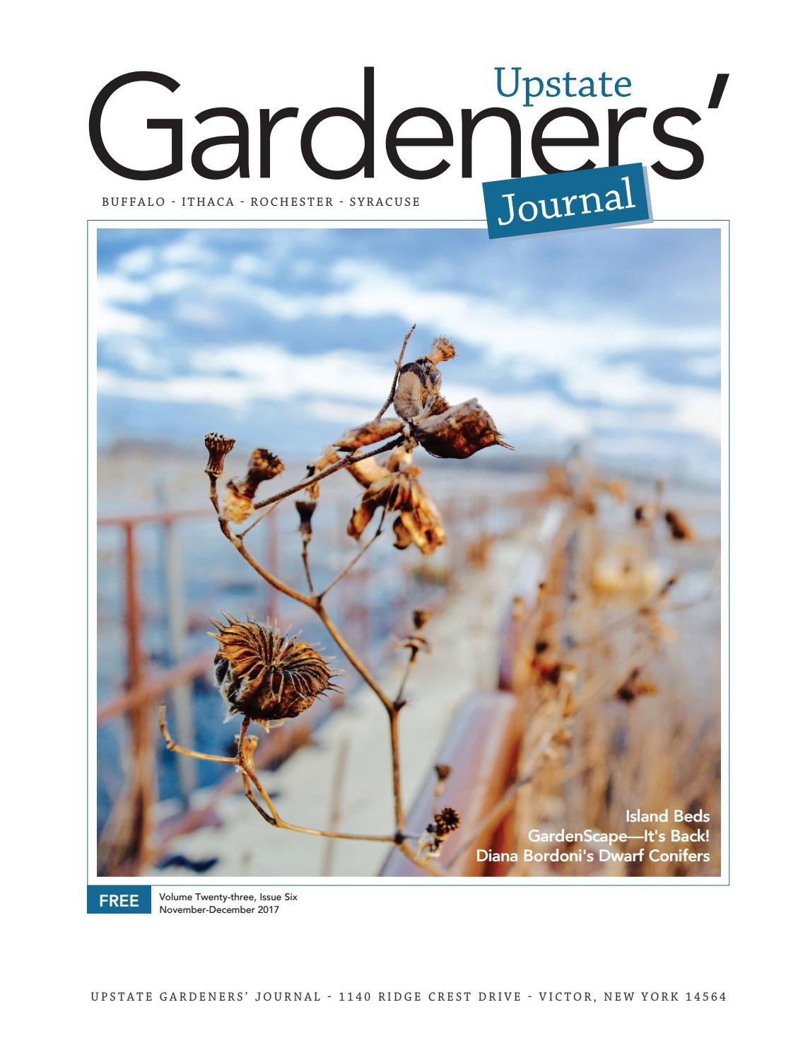 upstate gardeners' journal nov–dec 2017 by upstate gardeners