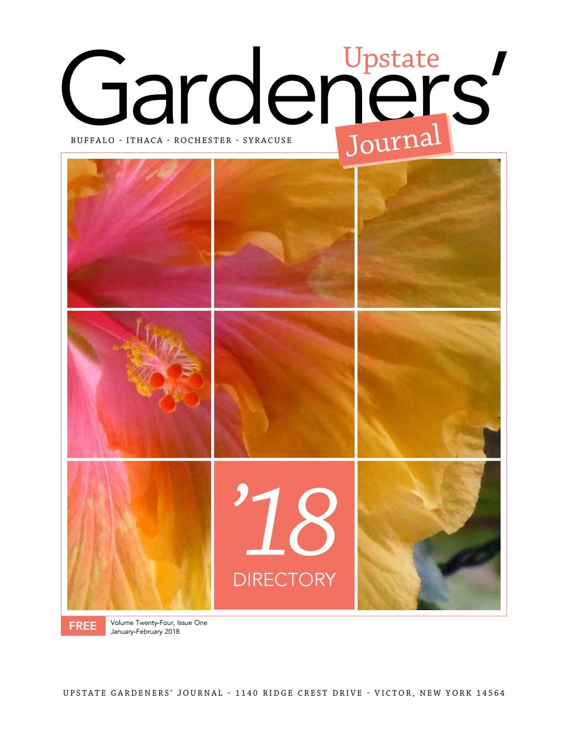 upstate gardeners' journal directory 2018 by upstate