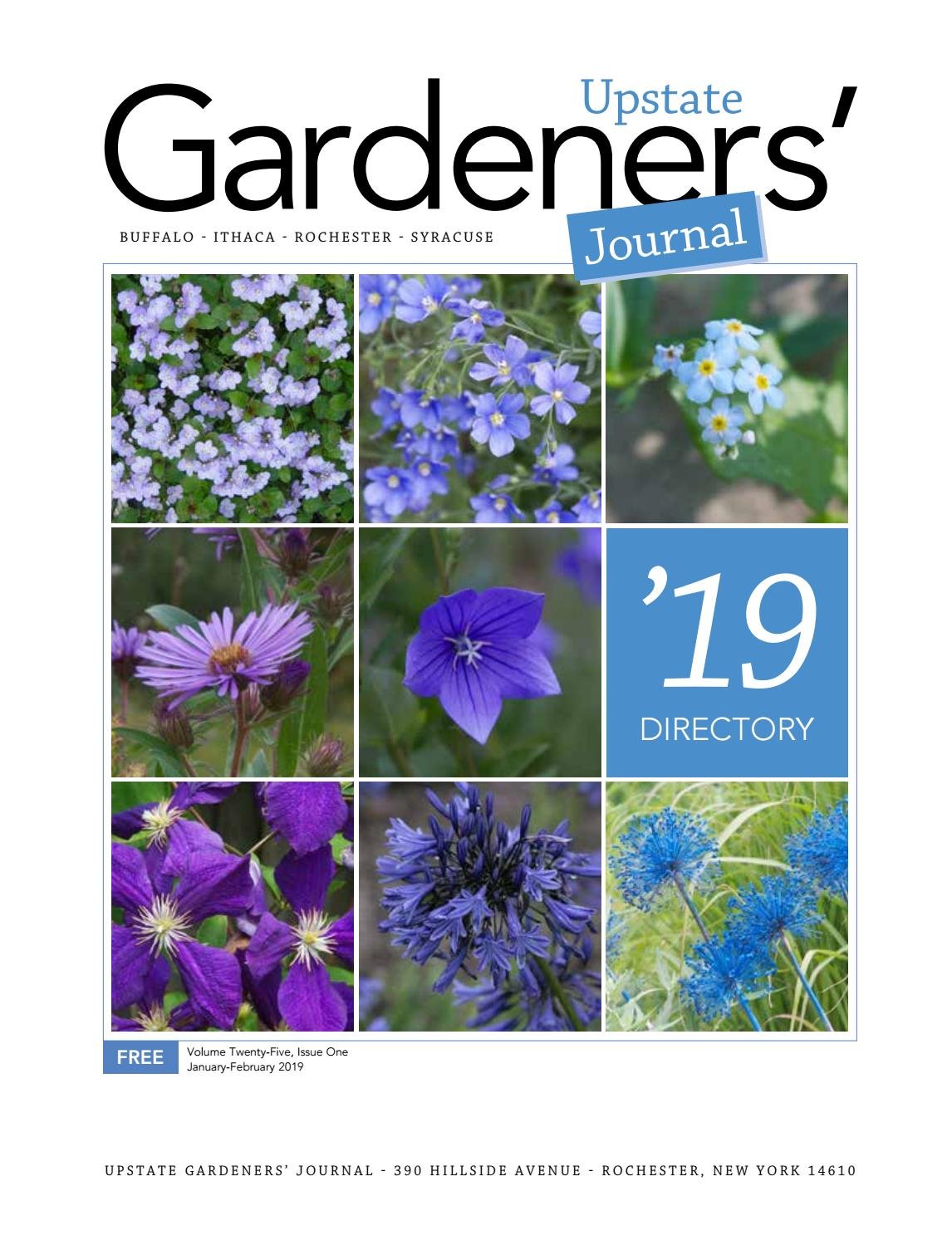 upstate gardeners' journal 2019 directory by upstate