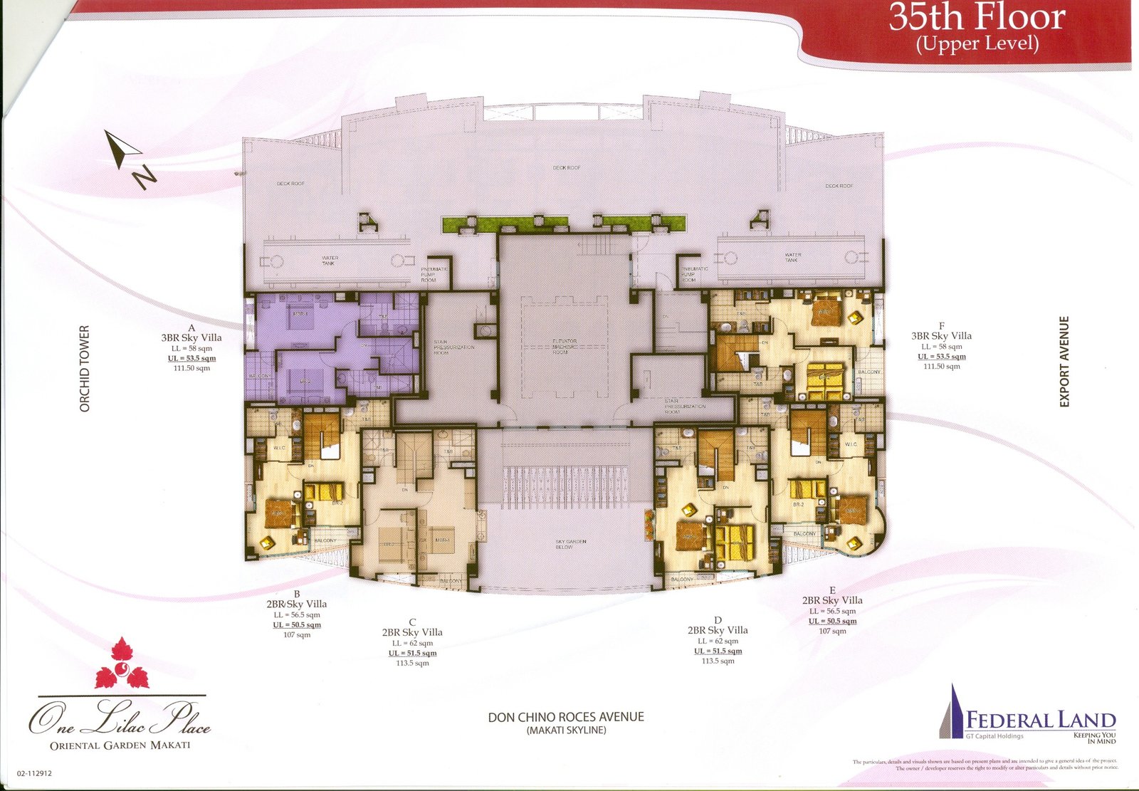floor plan | one lilac place at oriental garden makati