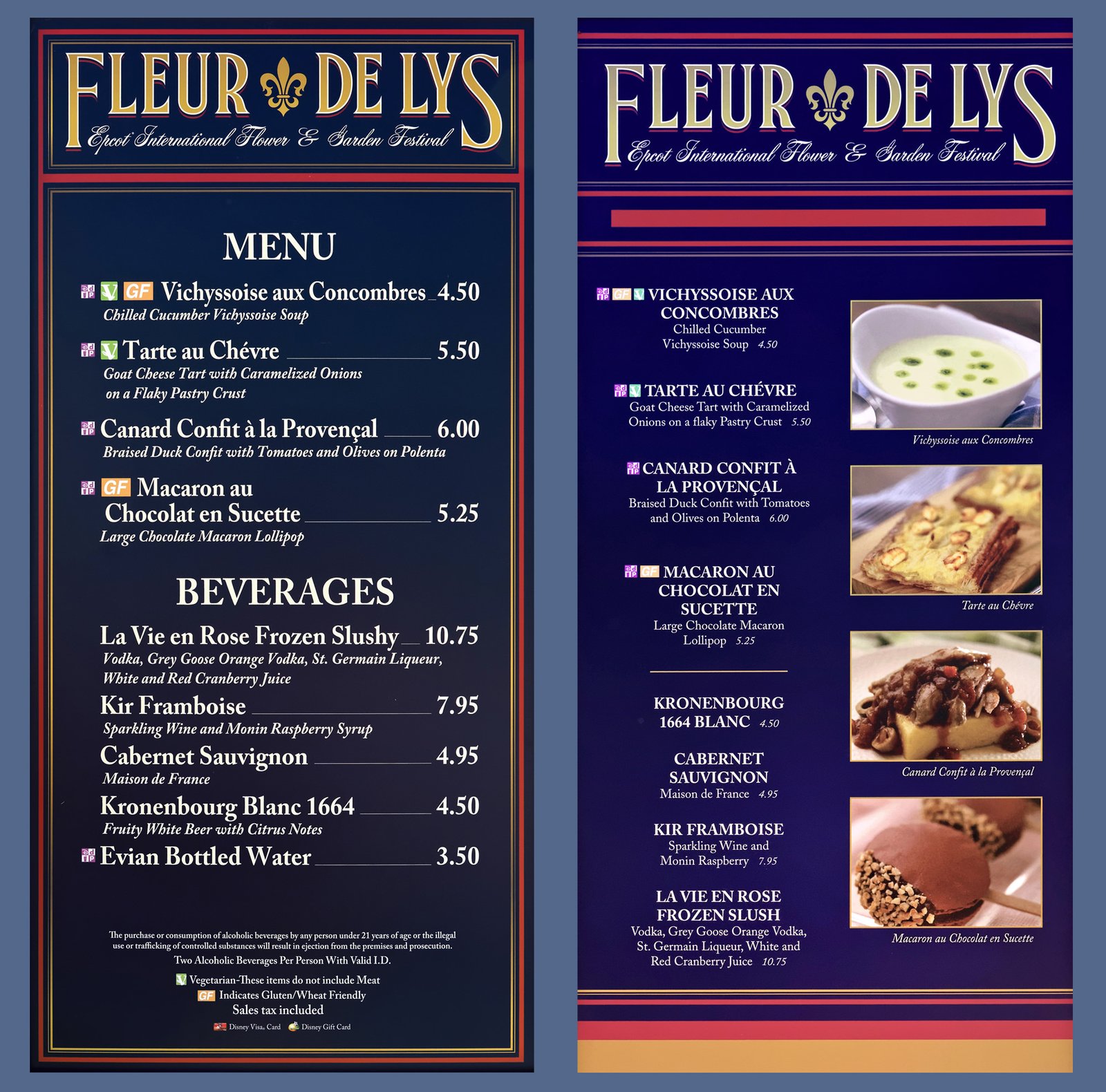 menu boards and prices for the 2019 epcot international