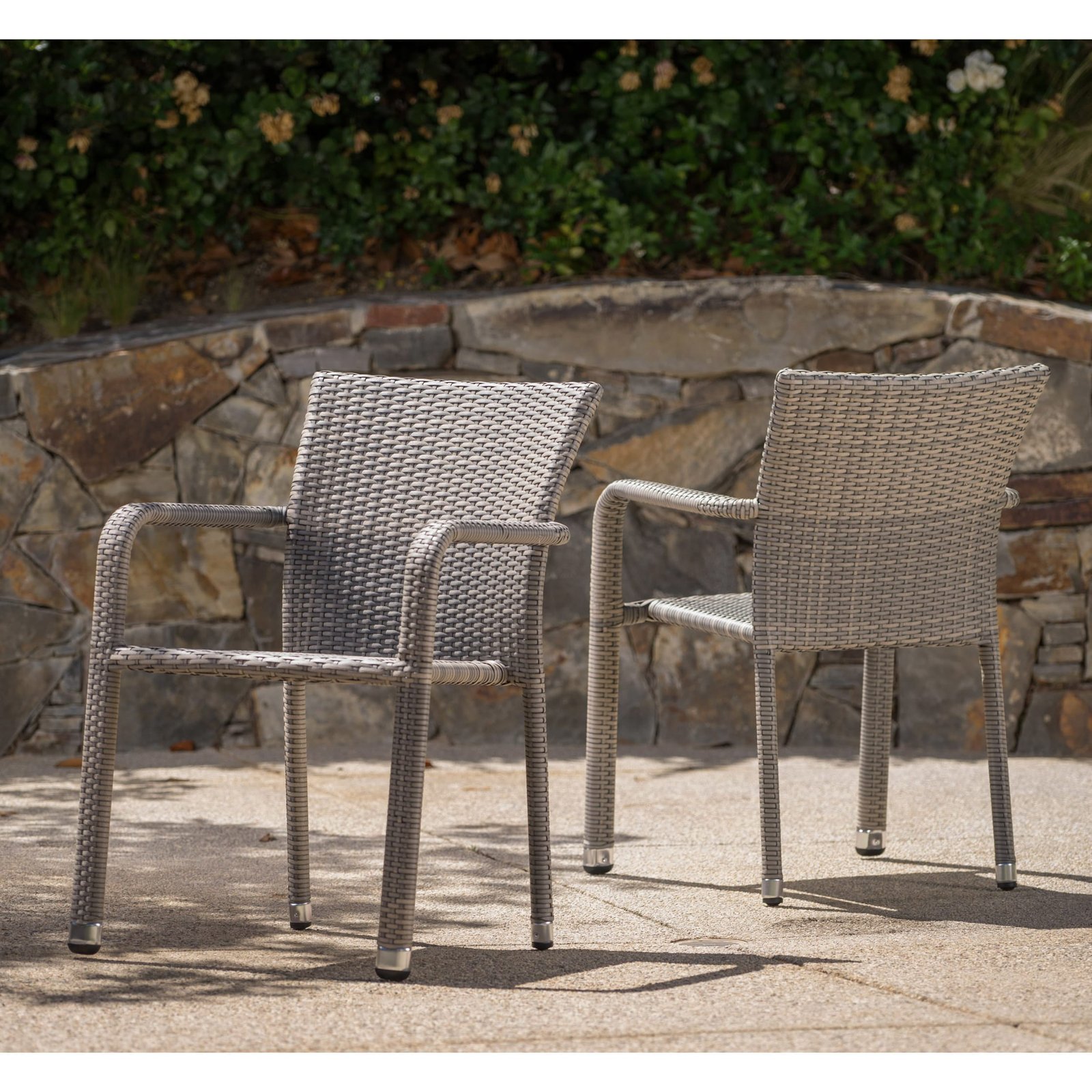 christopher knight home dover outdoor aluminum wicker stacking dining