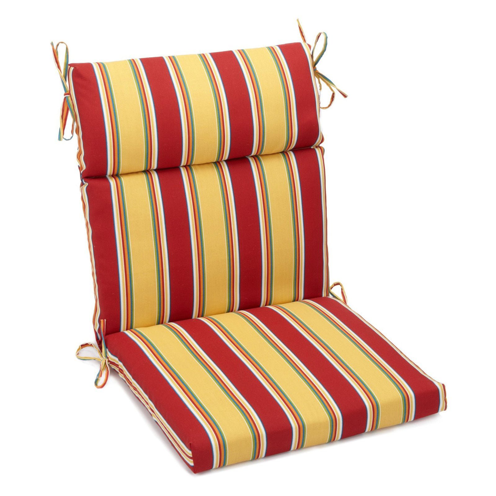 blazing needles 22 x 45 in. outdoor high back patio chair cushion