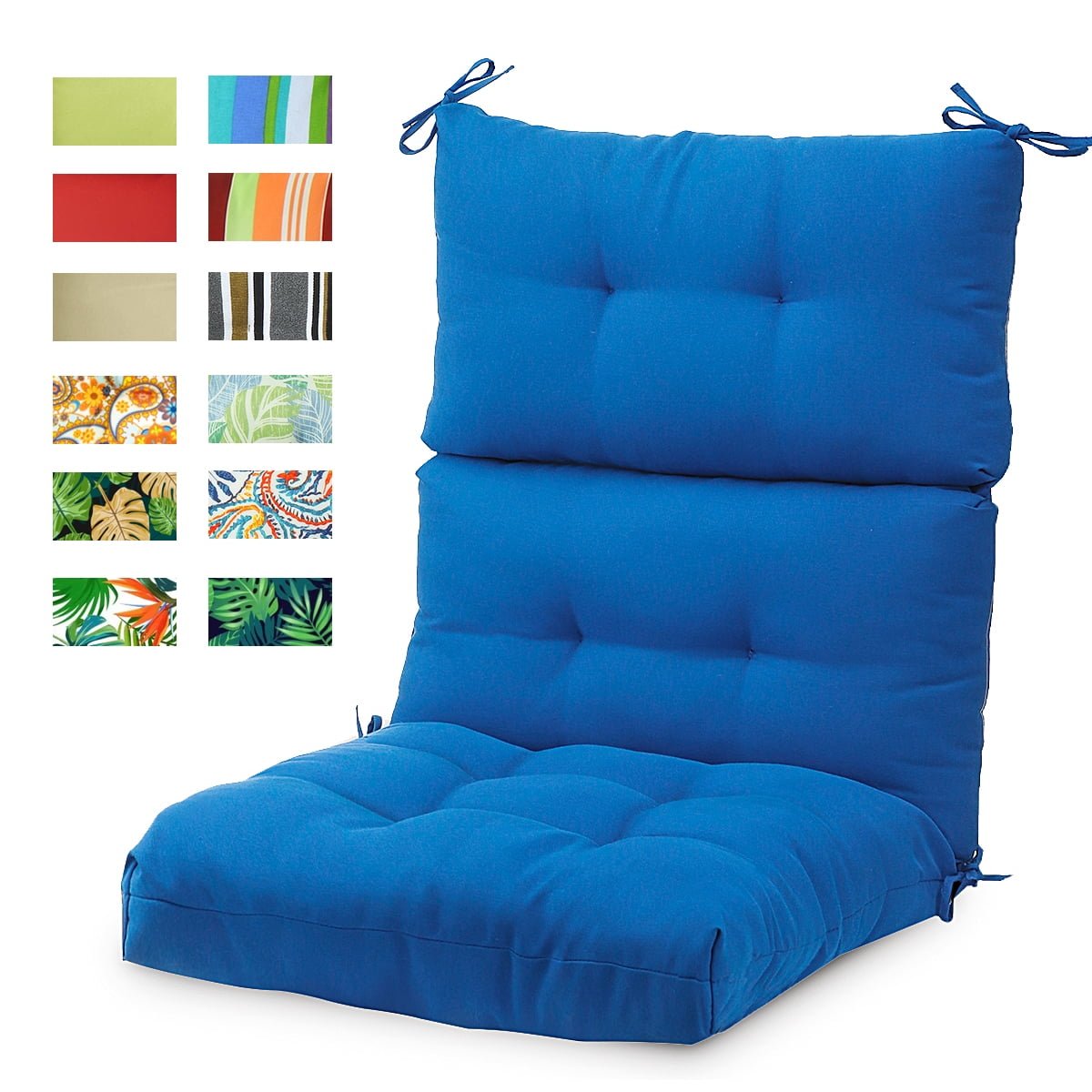 romhouse 44x21 inch solid outdoor patio chair cushion, thicken soft and