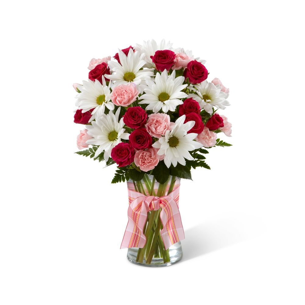 pretty pink flowers in basket - yelp
