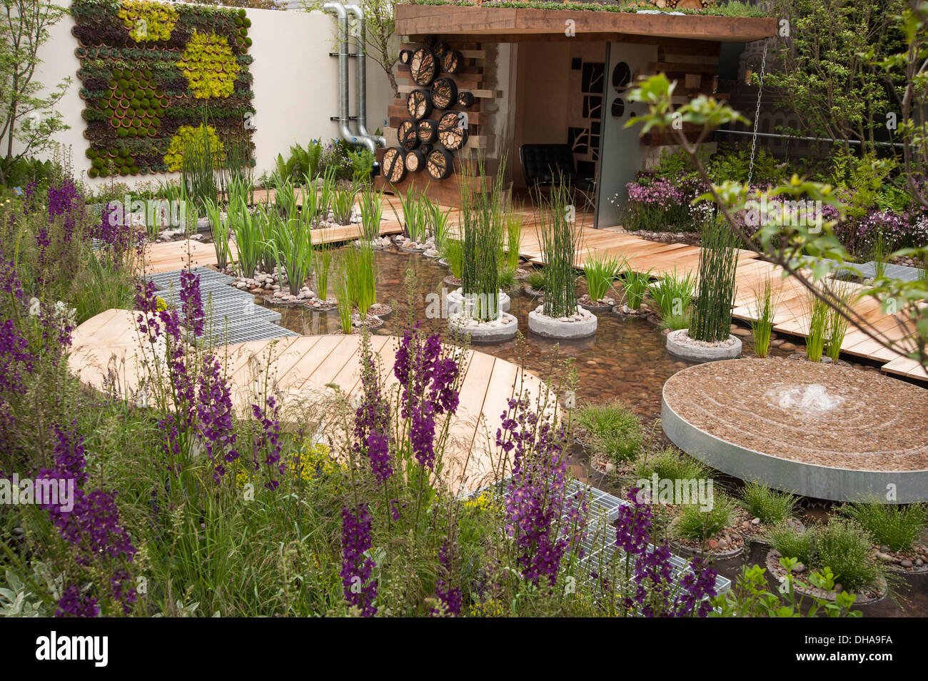 chelsea flower show 2013, rbc blue water roof garden, designer prof