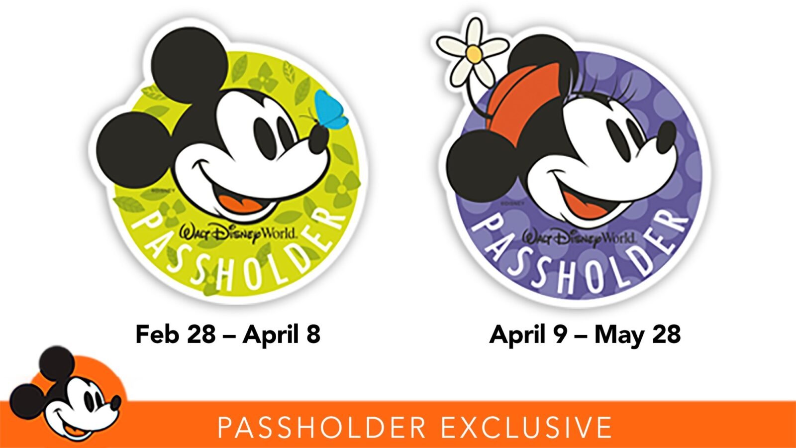 2 free disney world passholders magnets for flower & garden - disney