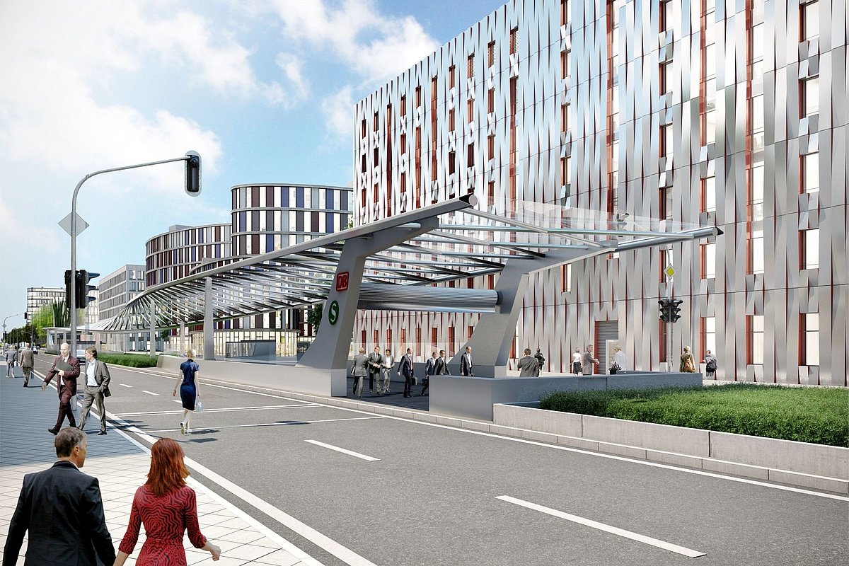 neue s-bahn-station gateway gardens am flughafen wurde