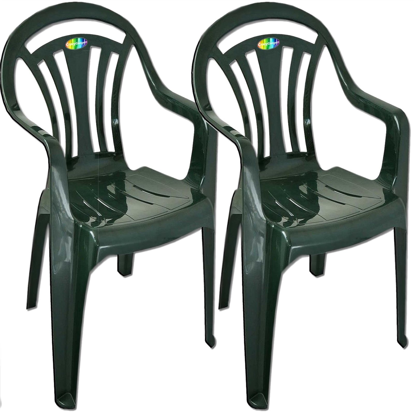 plastic garden low back chair stackable patio outdoor party seat chairs
