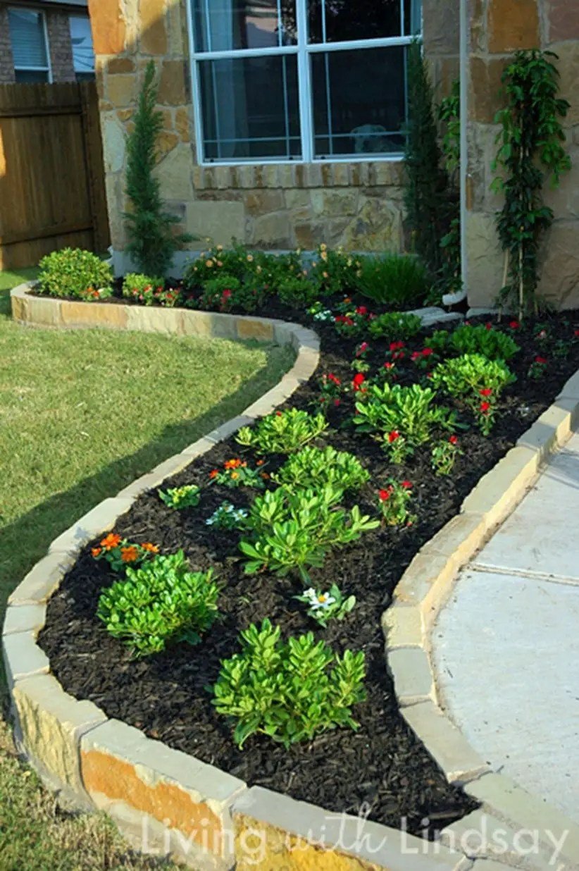 49 outdoor garden decor landscaping flower beds ideas - matchness