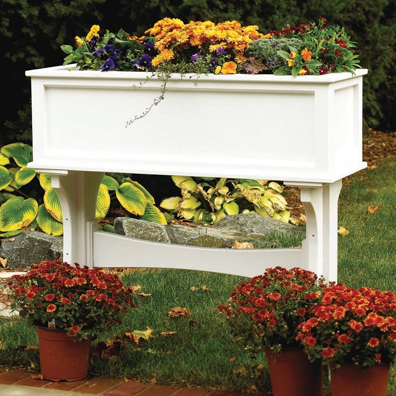 freestanding planter box woodworking plan from wood magazine
