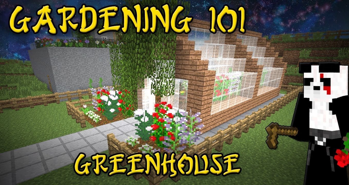 build a minecraft greenhouse-by theblackbeltpanda on youtube