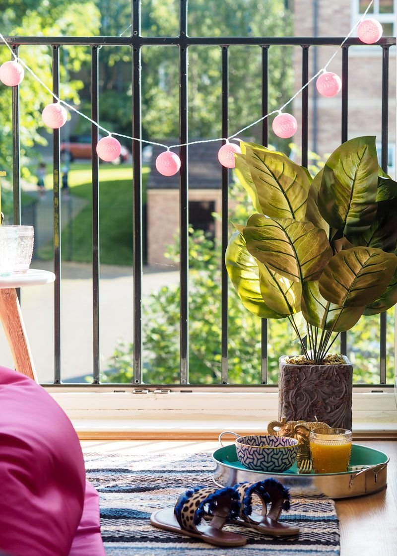 bringing the outside in with #ukhomebloghop | balcony garden, interior