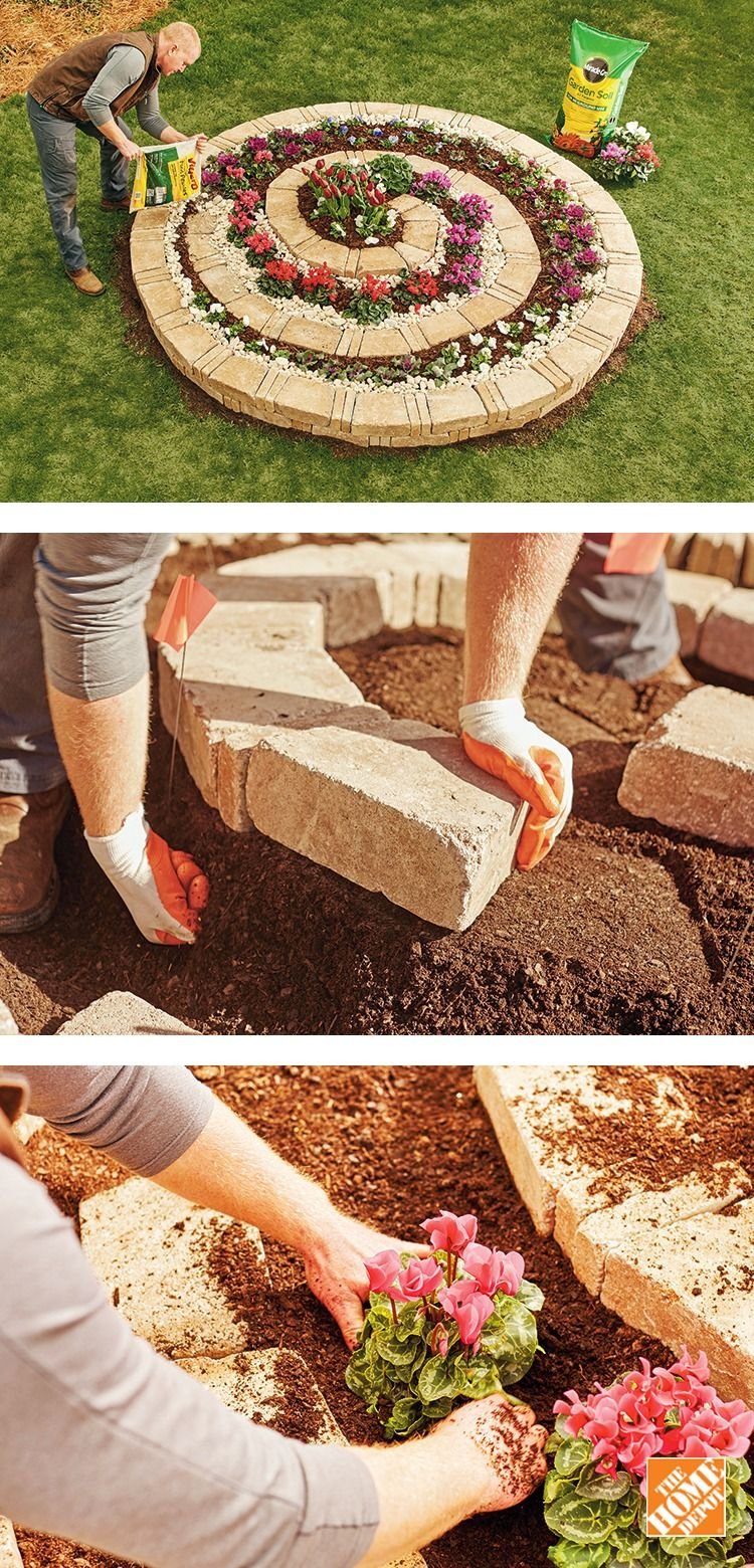 customizable spiral garden diy - the home depot | backyard ideas