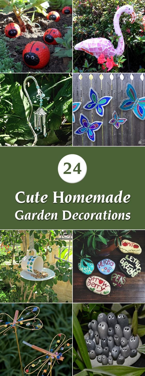 24 Cute Homemade Garden Decorations | Homemade garden ...