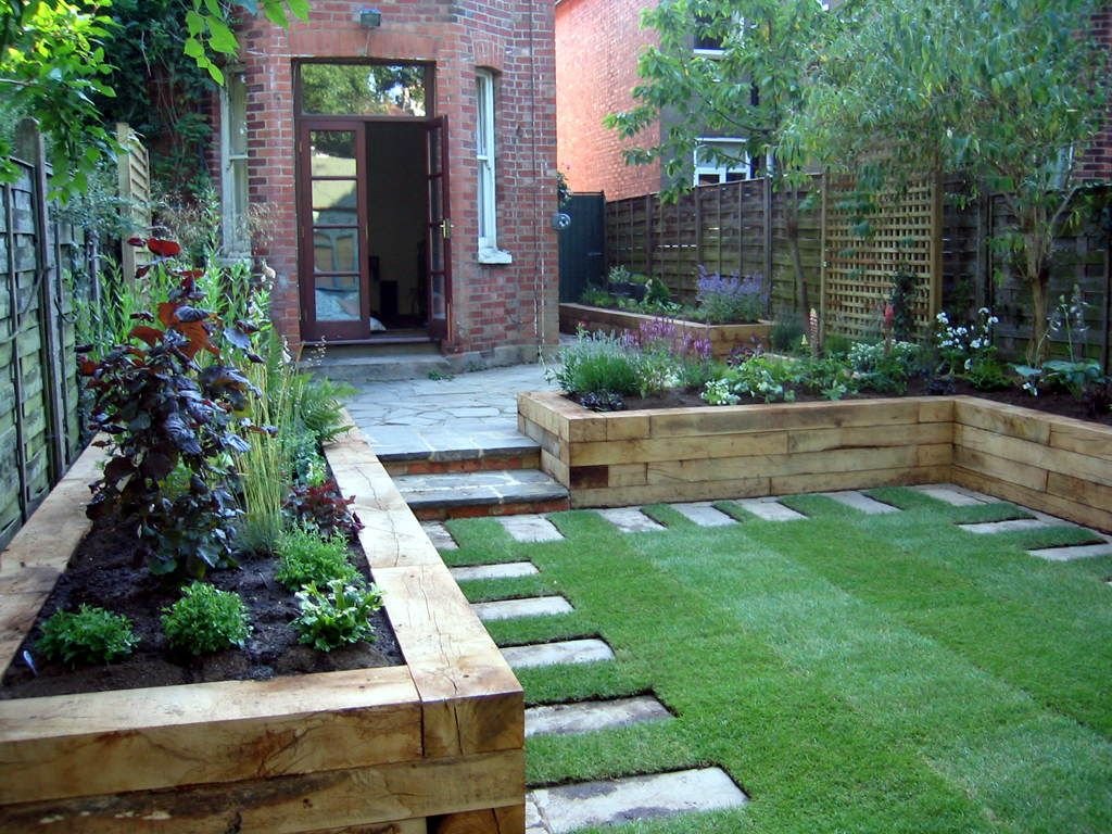 raised patio & sleeper beds | garden | pinterest | backyard, herbs