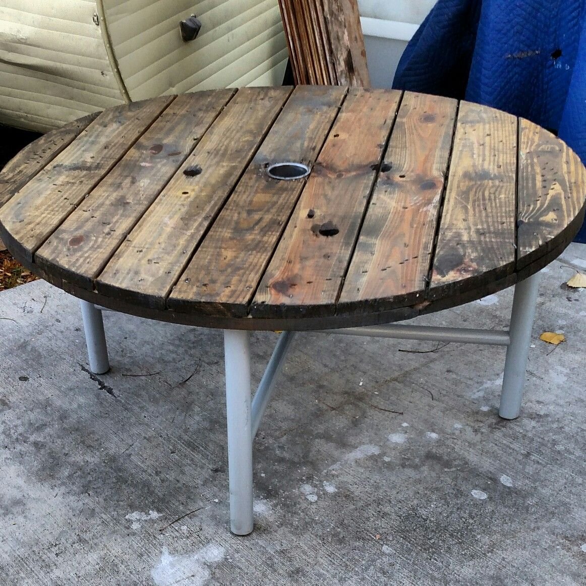 pin by william bell on mancrafting in progress | wooden spools, outdoor