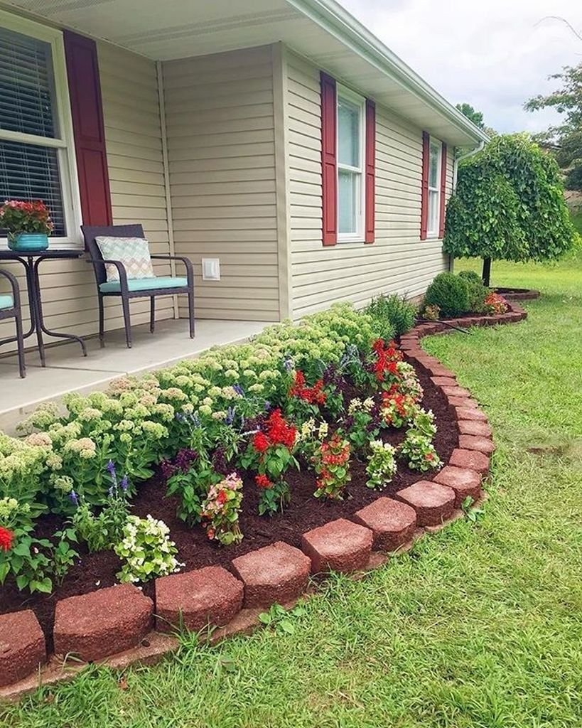 35 best garden border ideas with red brick - homiku | landscape