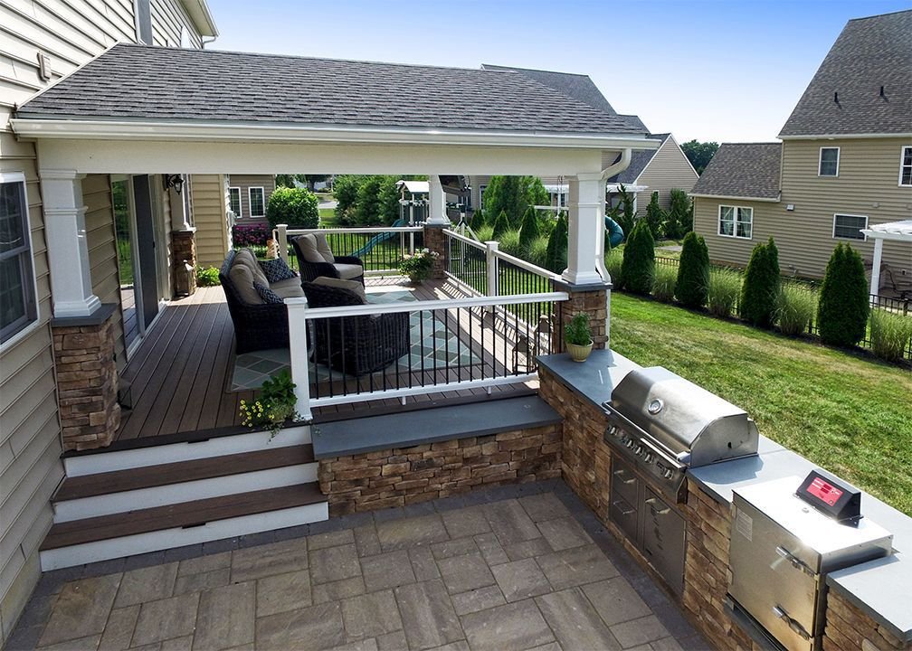 outdoor deck ideas for better yard entertaining | backyard patio, patio