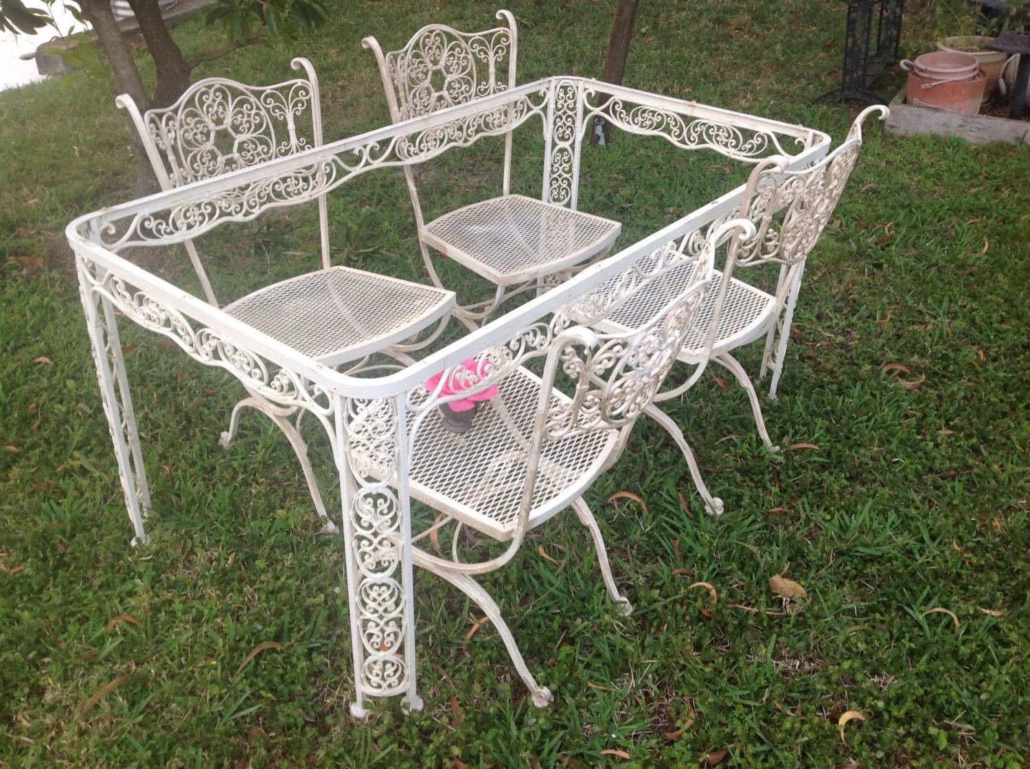 wrought iron patio chairs gallery photos | vintage patio furniture