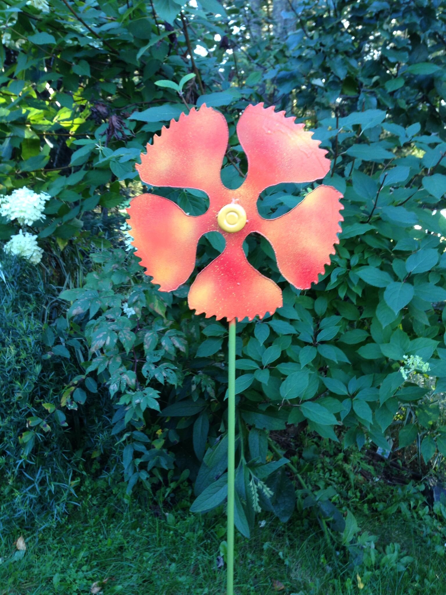 saw blade flower | my homemade crafts | steel art, metal garden art