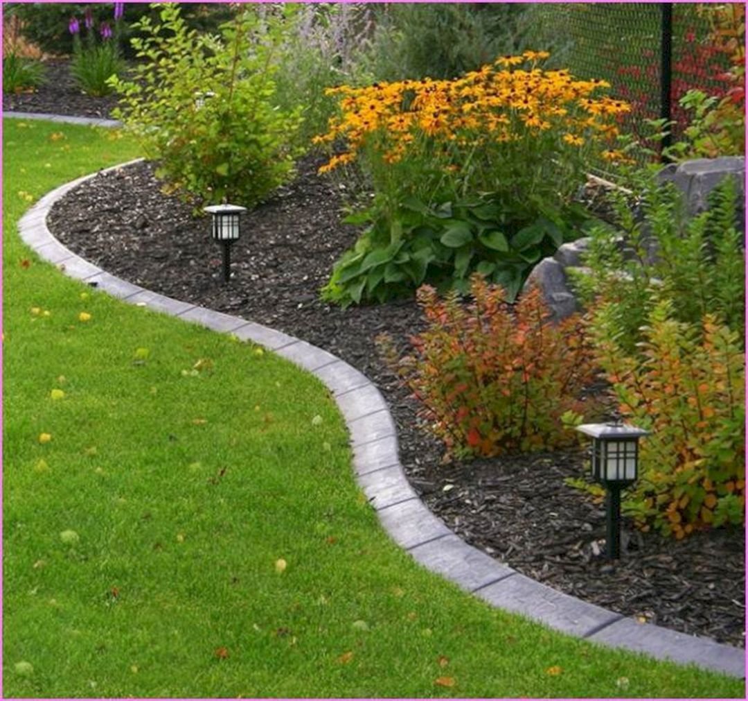 24 astonishing flower bed landscaping design at your front