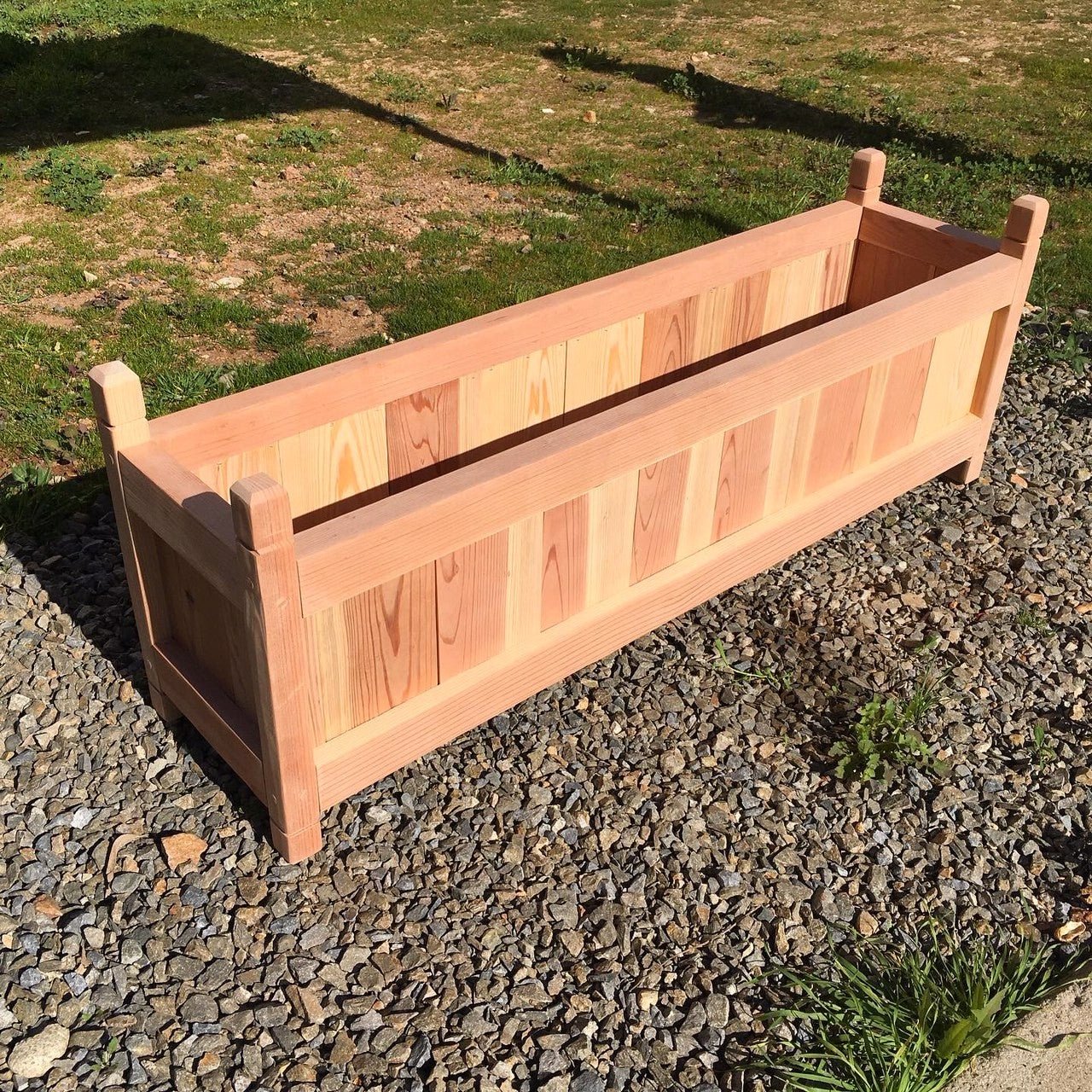 garden solid redwood planter boxes - 100% redwood - custom designs