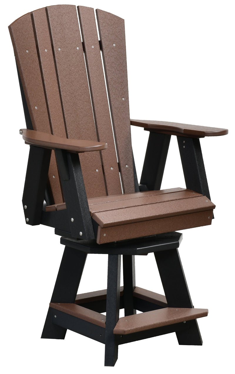 wildridge heritage outdoor counter height balcony swivel chair