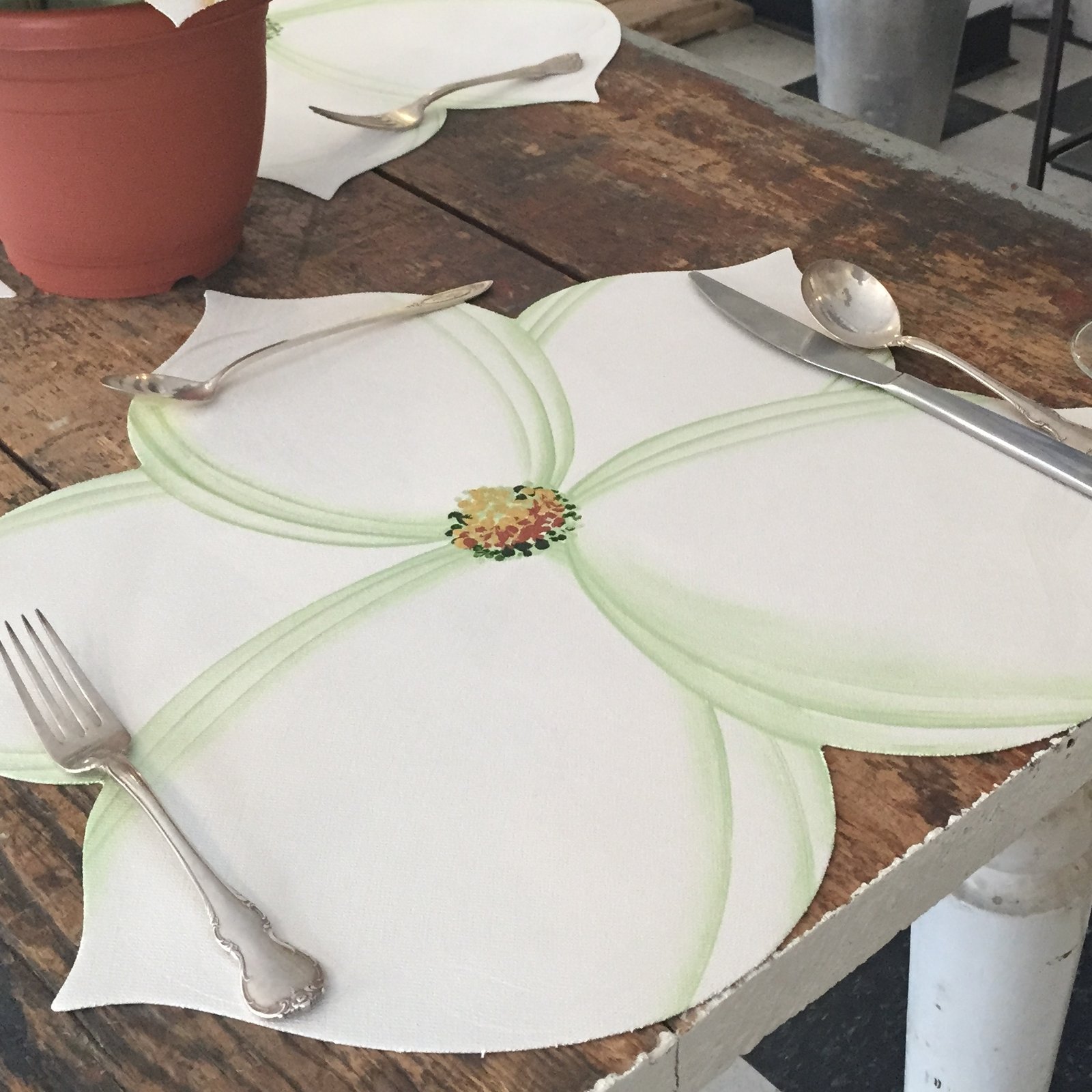 placemats ~ the tabletop garden - flower placemats - carole shiber