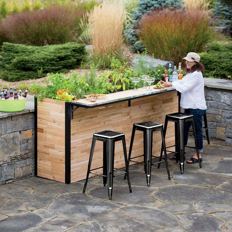 garden-embedded exterior bars : outdoor bars