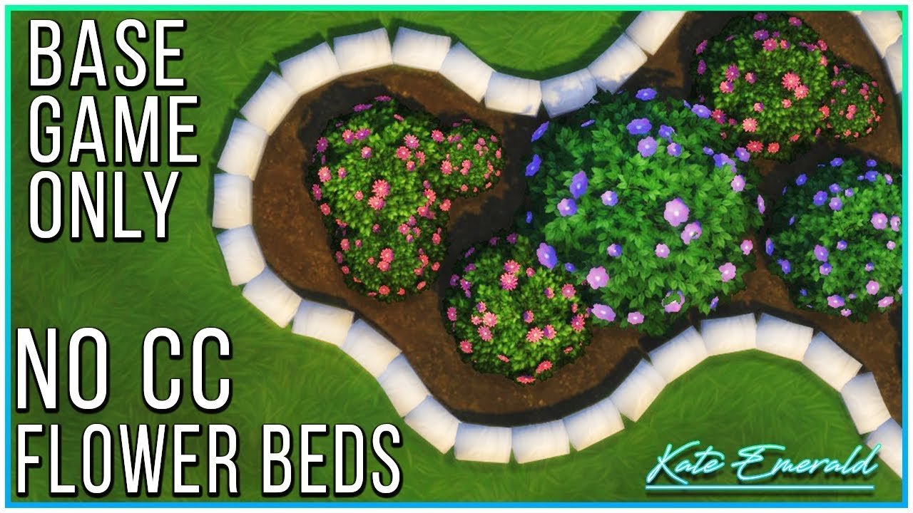 sims 4 tutorial - round flower beds | kate emerald