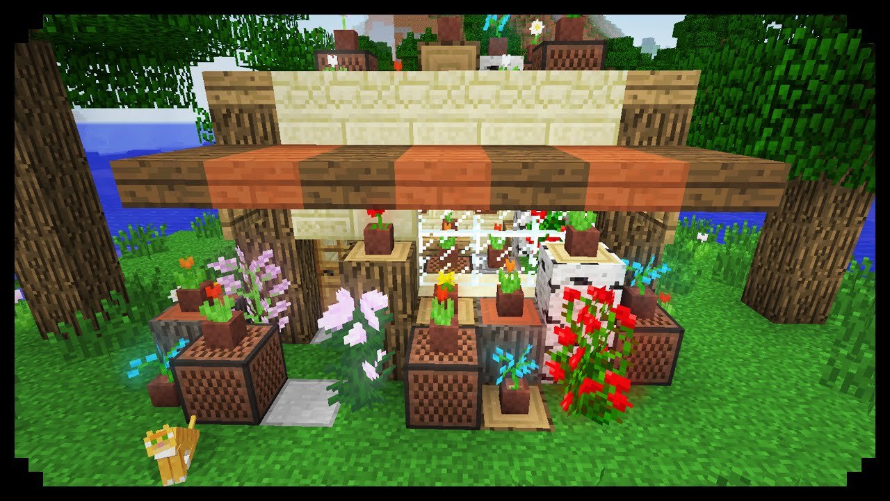 ✔ minecraft: how to make a flower shop