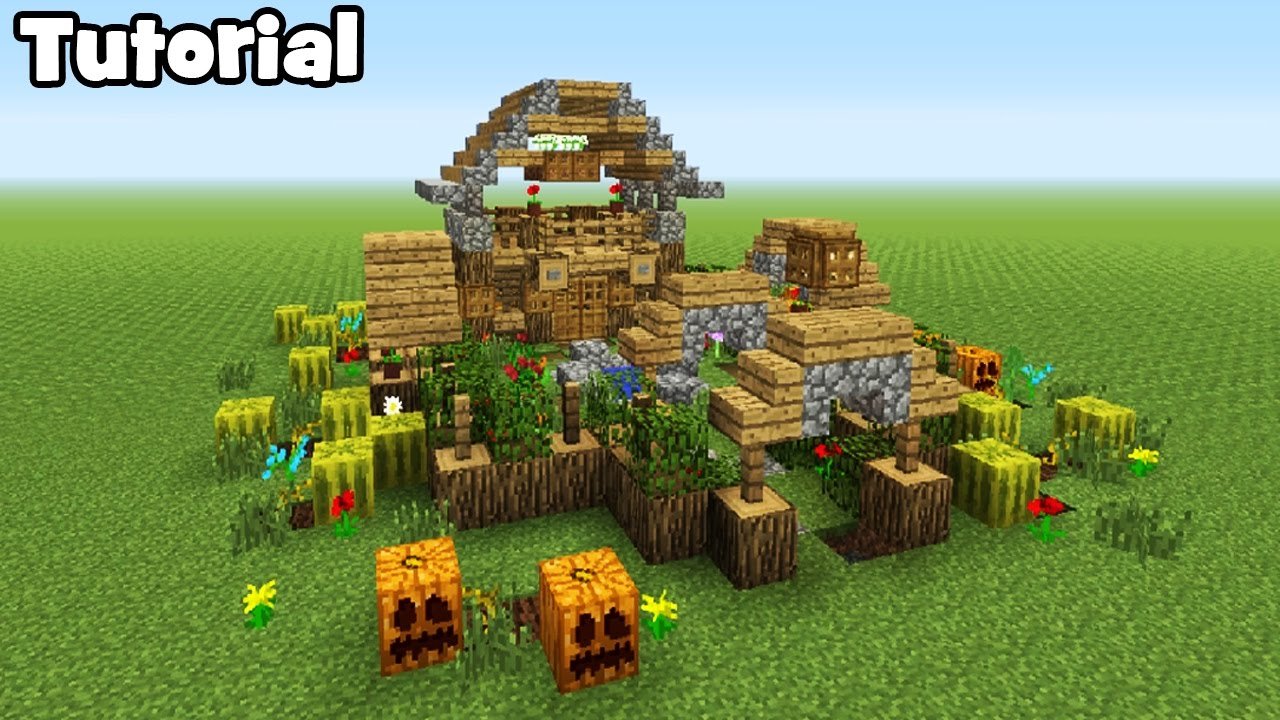 minecraft tutorial: how to make a garden house