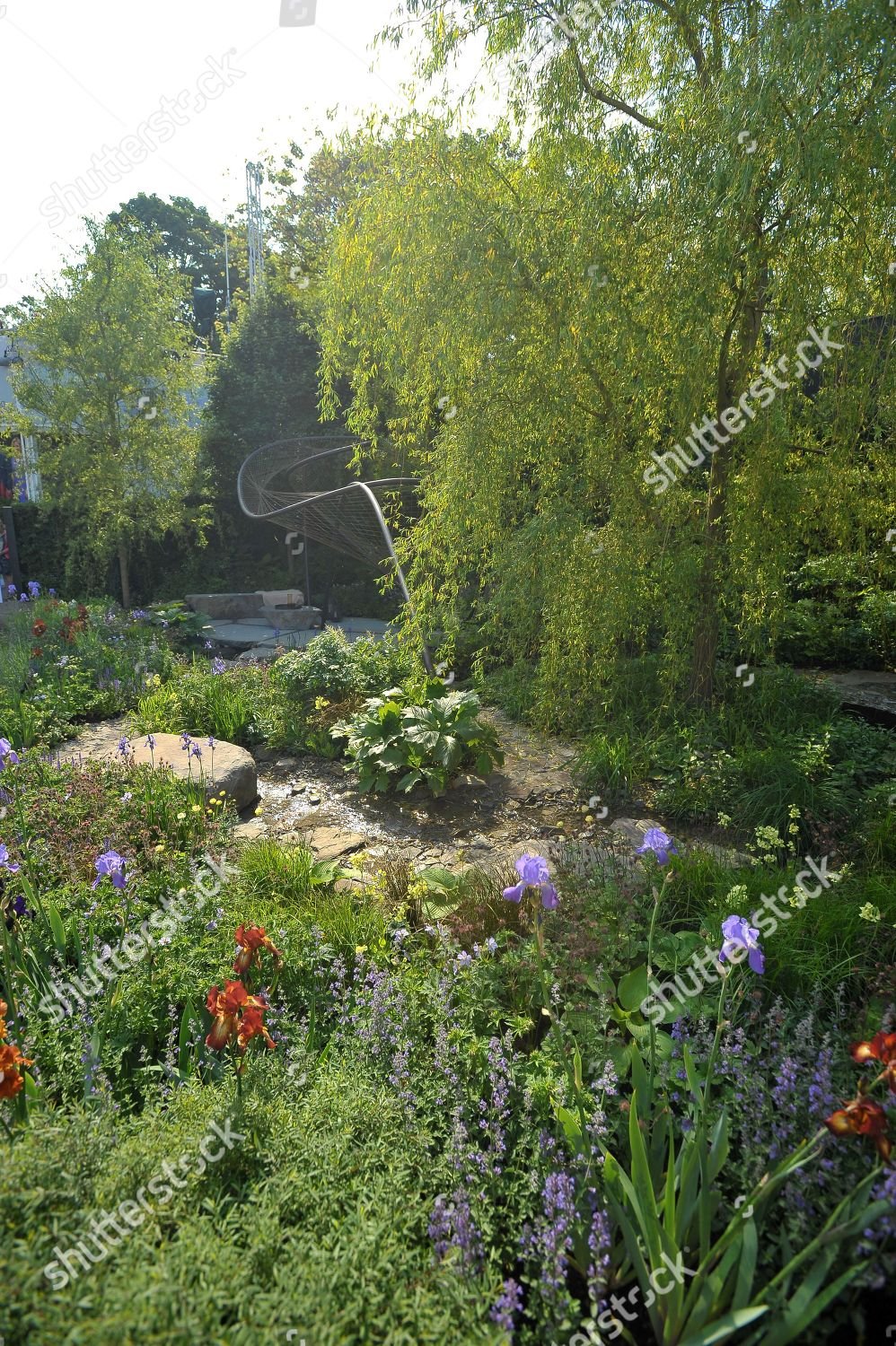 wedgwood garden chelsea flower show 2018 editorial stock photo