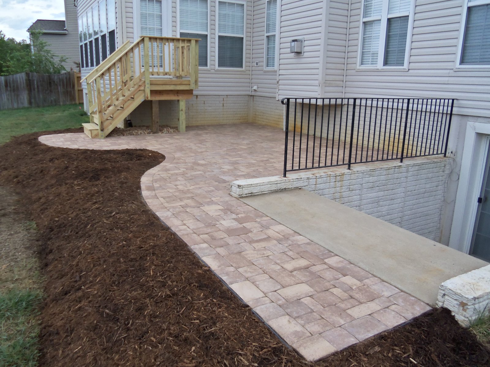 brick paver patio and deck in fredericksburg va | stafford nursery