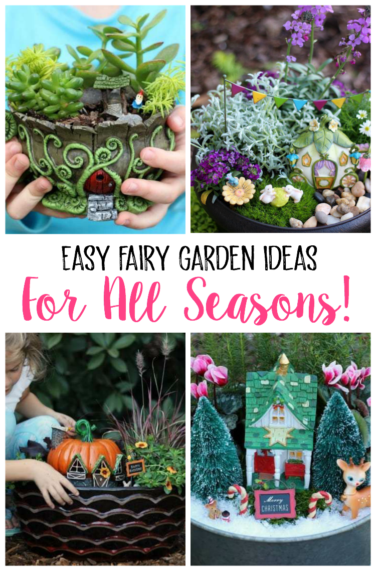 easy fairy garden ideas for all seasons - gluesticks