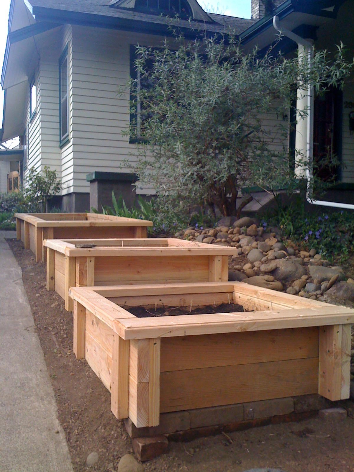 wood planter box plans free | garden design ideas