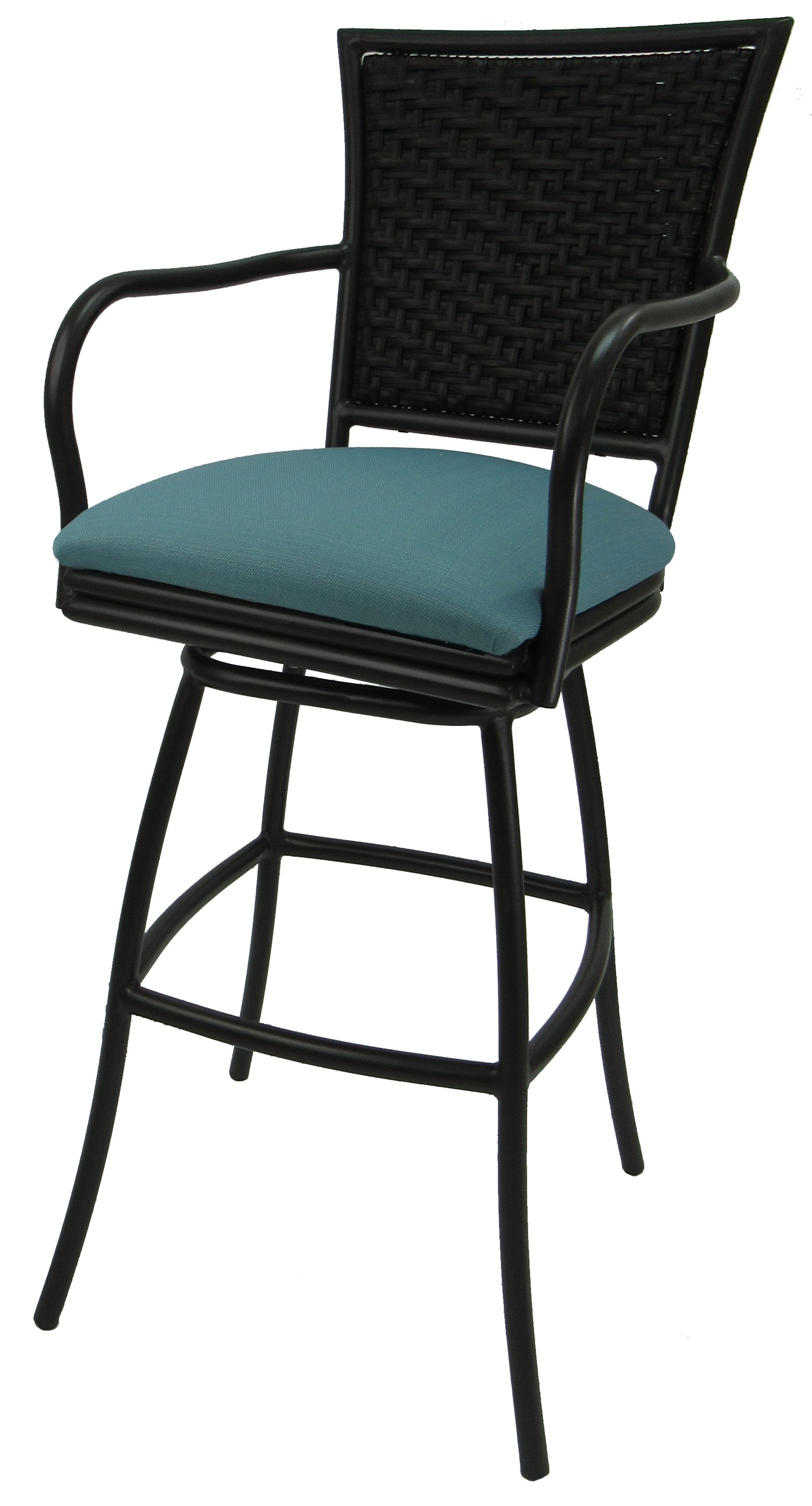 outdoor patio swivel extra tall counter bar stool 26 30 34 | erin