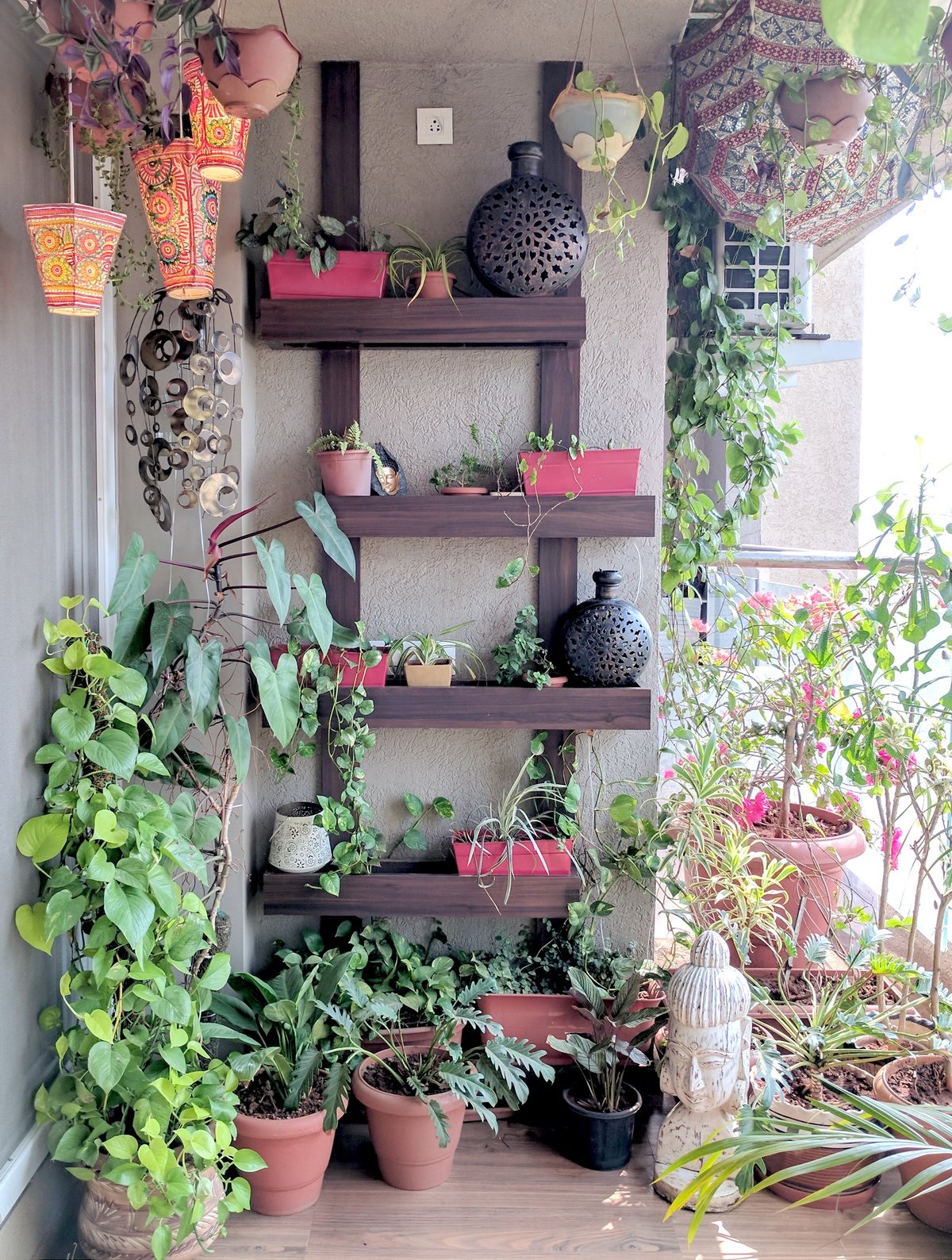 a balcony garden in mumbai - terrace reveal (4) • one brick at a time