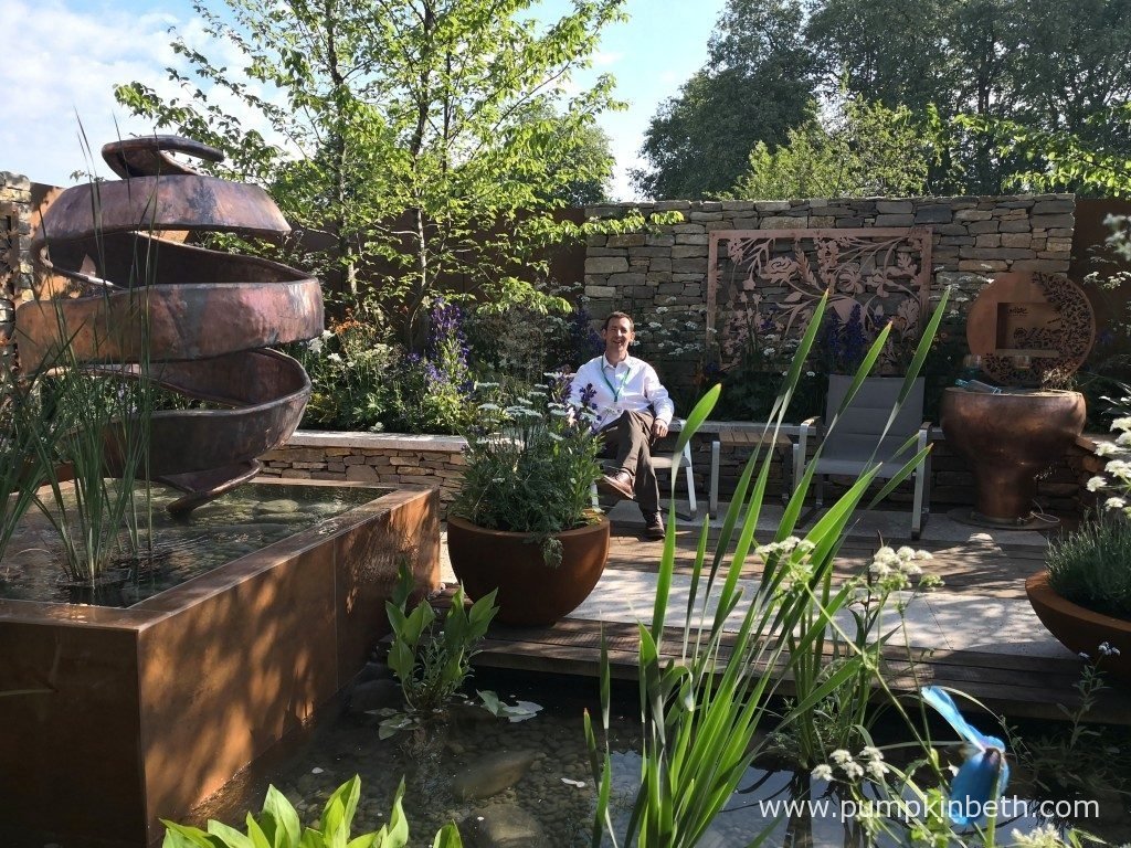 david neale and the silent pool gin garden, at the rhs chelsea