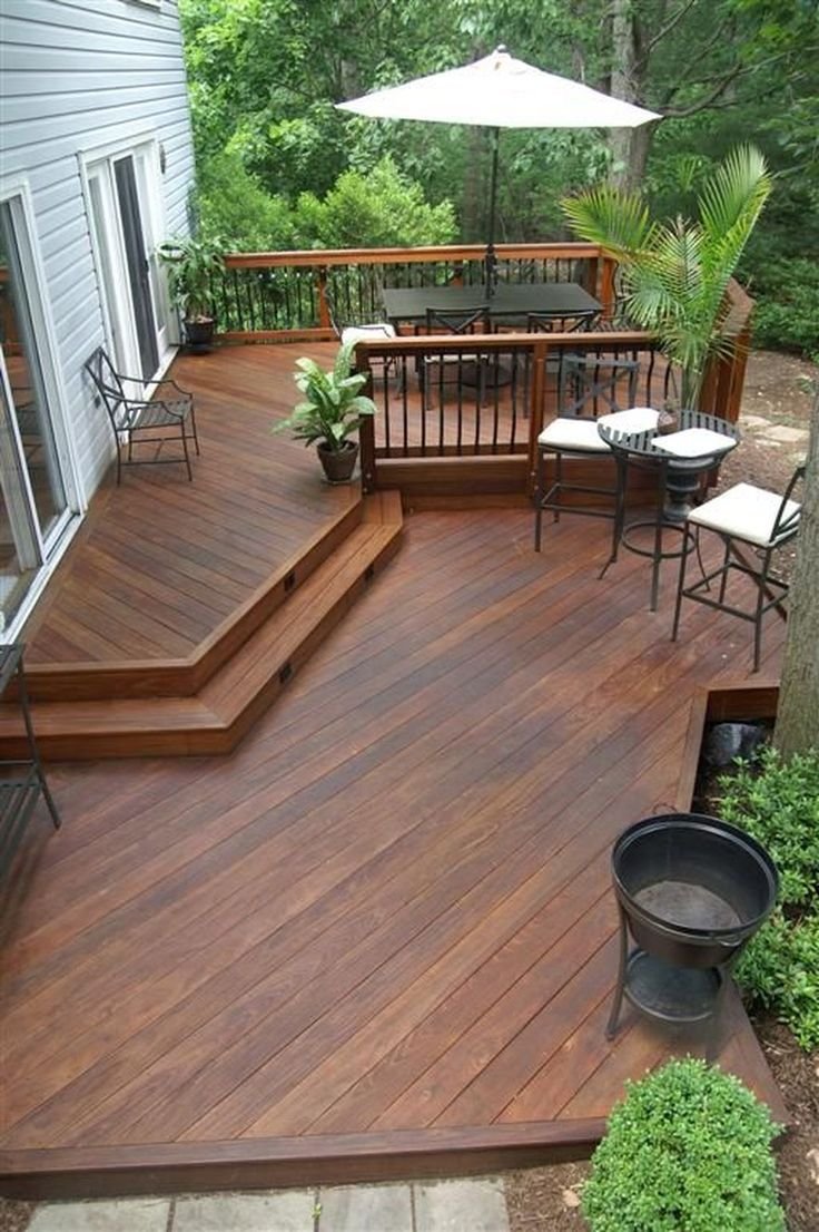 52 easy diy wooden deck design for your home - outdoor diy