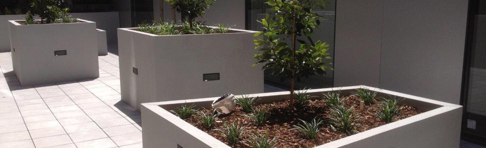 plastic planter boxes & liners | landscape design | viking plastics