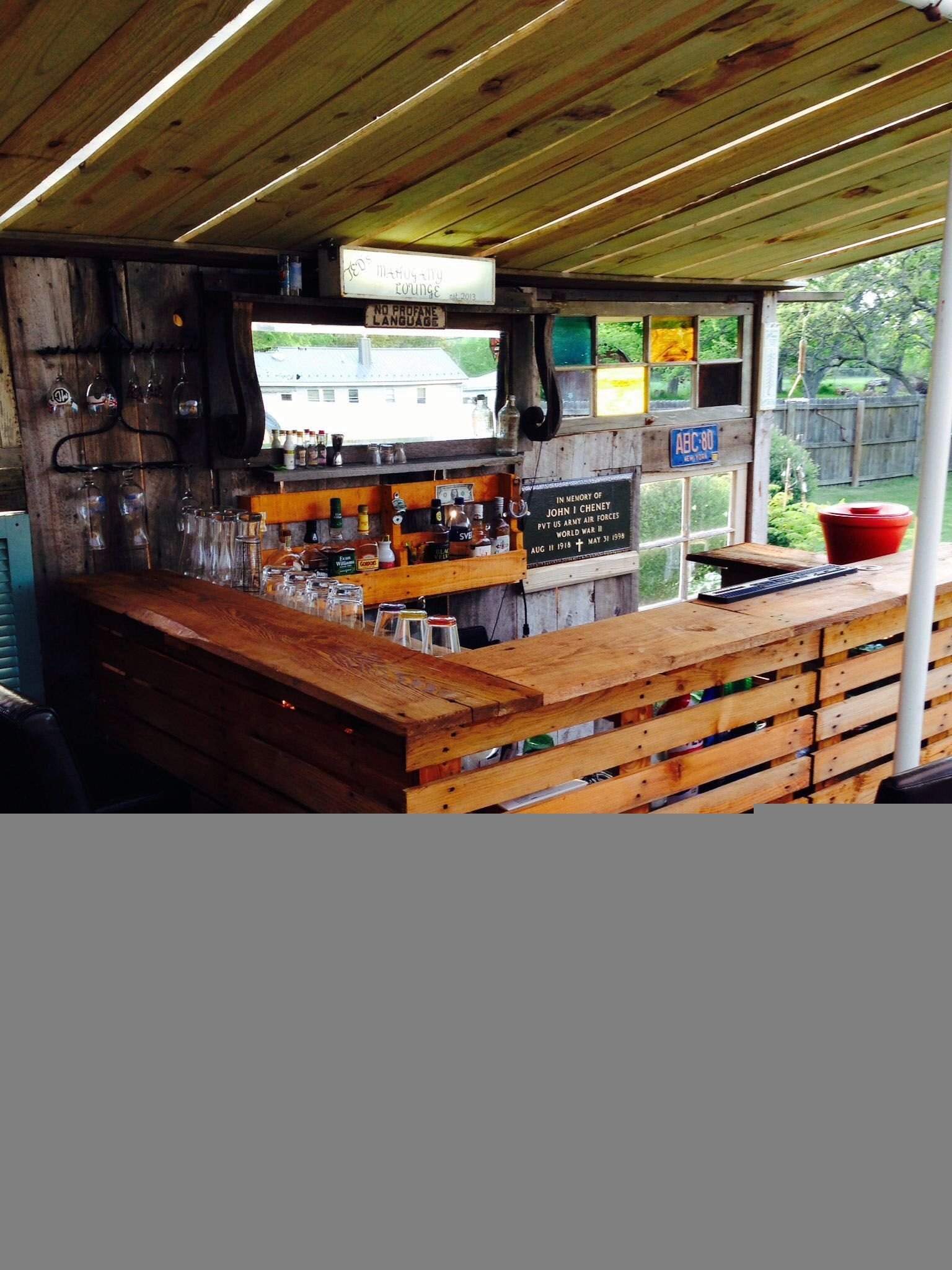 Marvelous Backyard Patio Bar Ideas That Look Beautiful | Pallet Bar Diy within Outdoor Patio Bar Plans