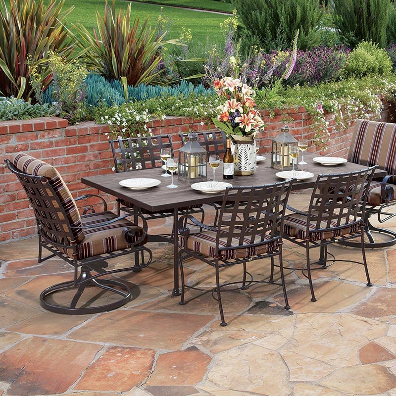 o.w. lee classico wrought iron outdoor furniture | mountain home center