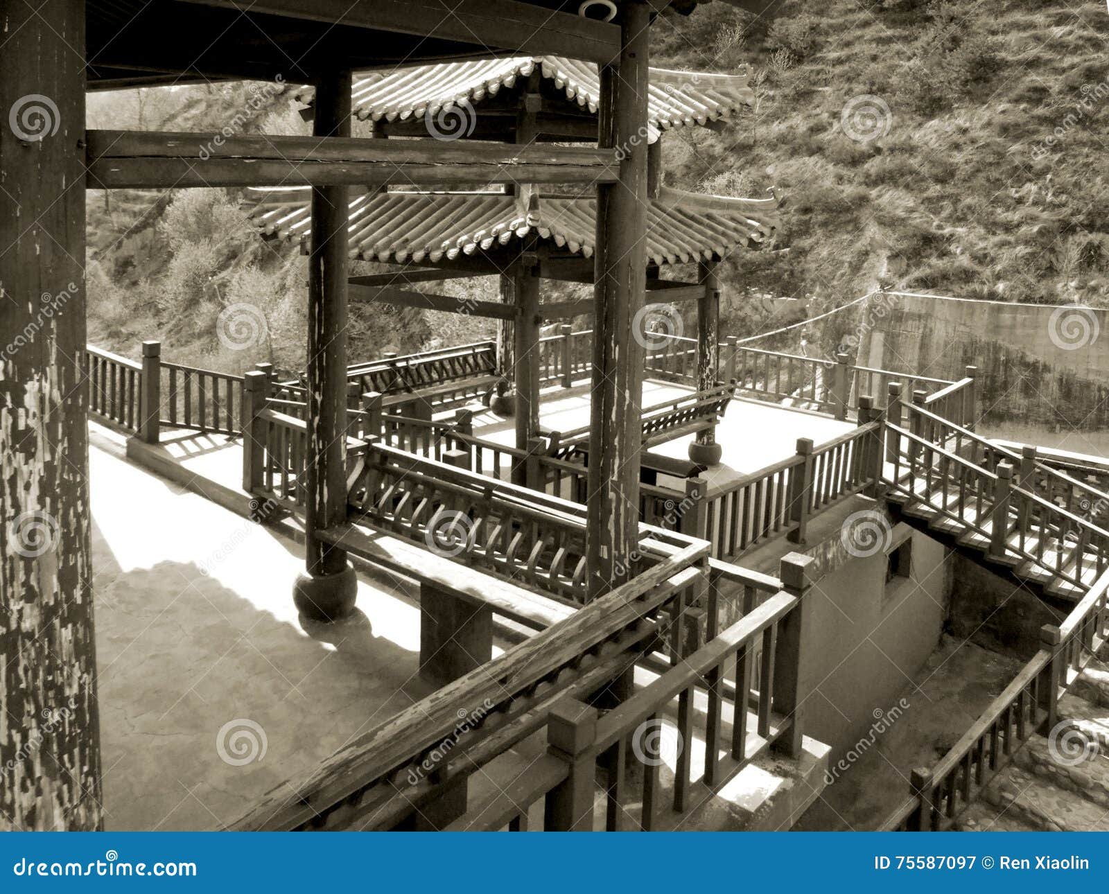 oriental garden stock image. image of architecture, oriental